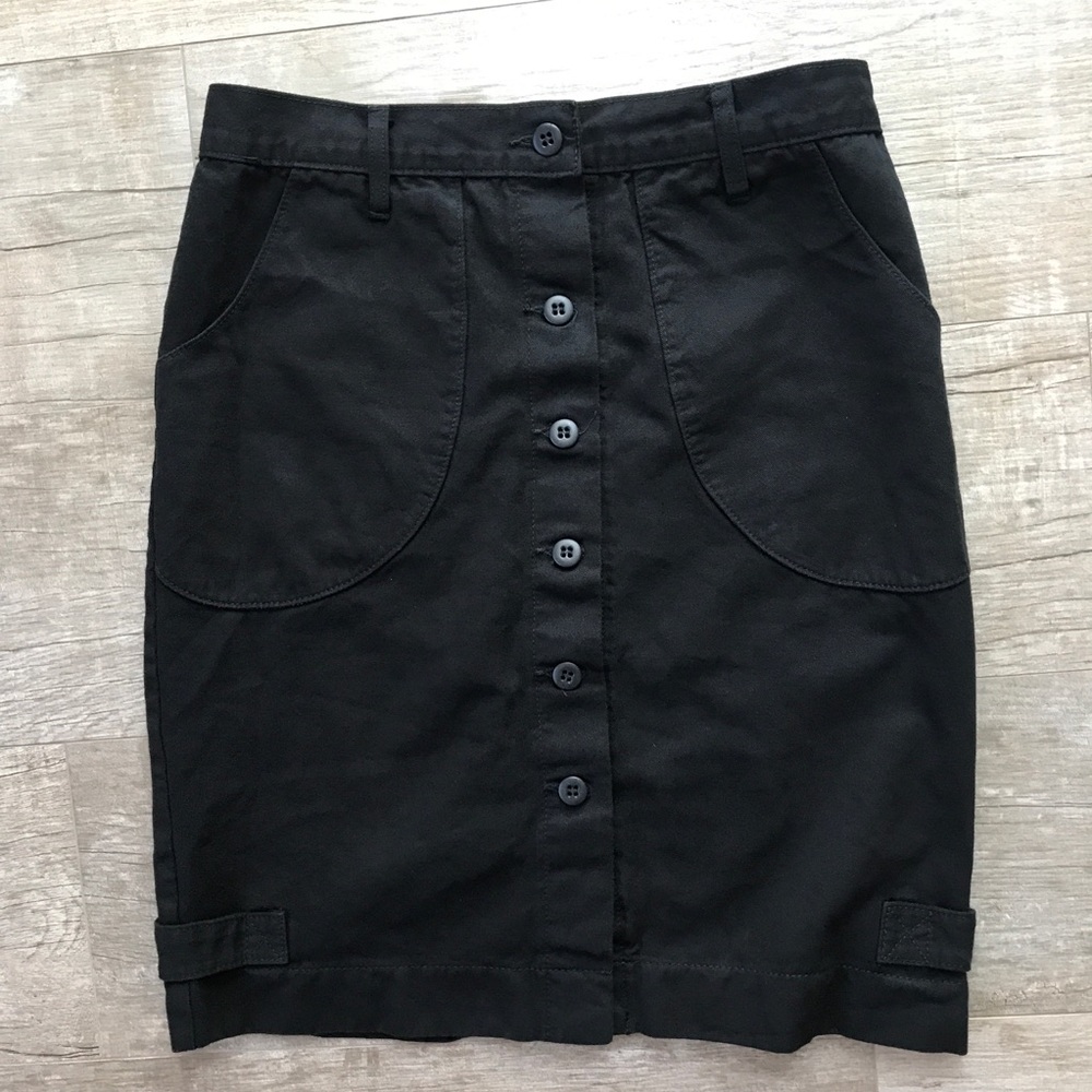 Black Patch Pocket Button Down Front Utility Penc… - image 1